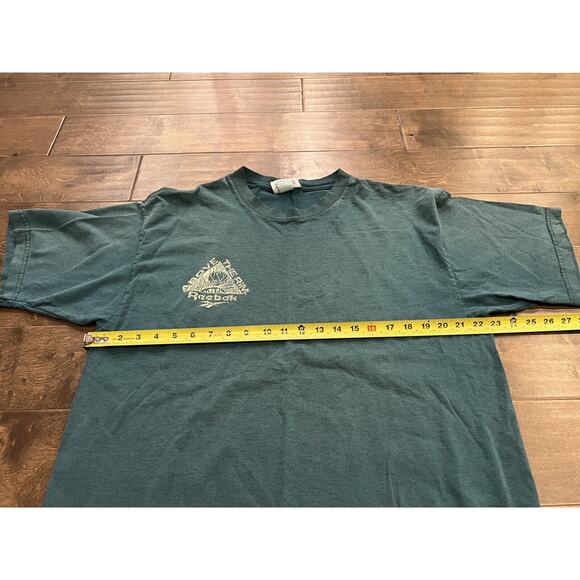 Vintage 90s Reebok Mens Turquoise Above The Rim Short Sleeve T-shirt Size L - Picture 8 of 9